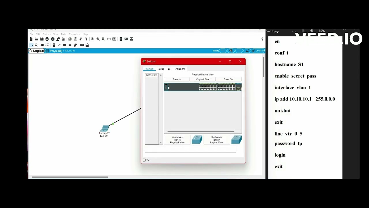 Telnet switch بروتوكولات عملي