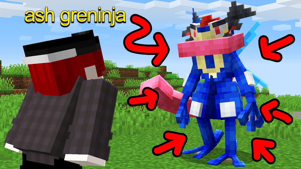 Consegui um Ash Greninja no Cobblemon