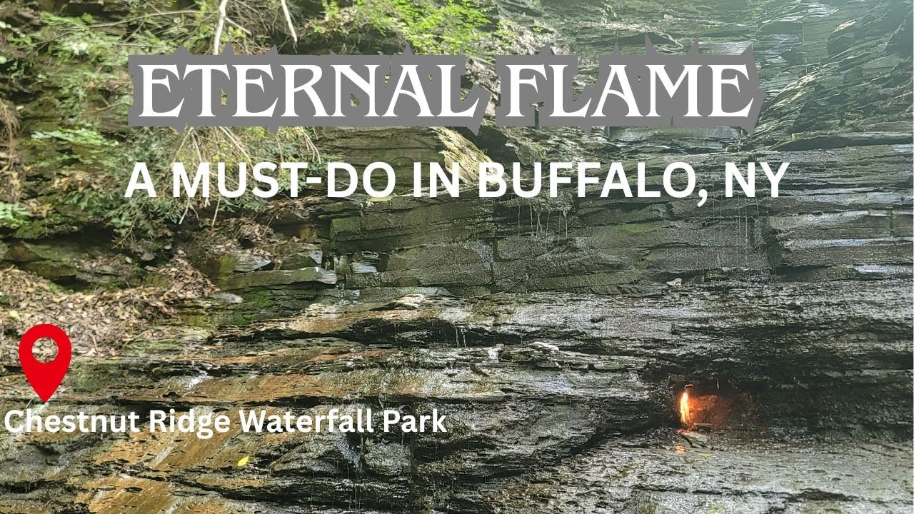 Eternal Flame Falls: The Waterfall With Fire Behind It (Buffalo NY)