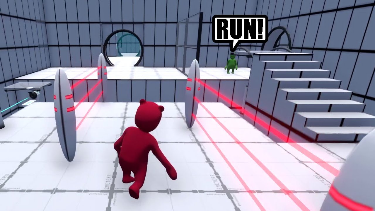 CUTE GUMMY BEARS NEEDS TO ESCAPE SECRET LAB in HUMAN FALL FLAT