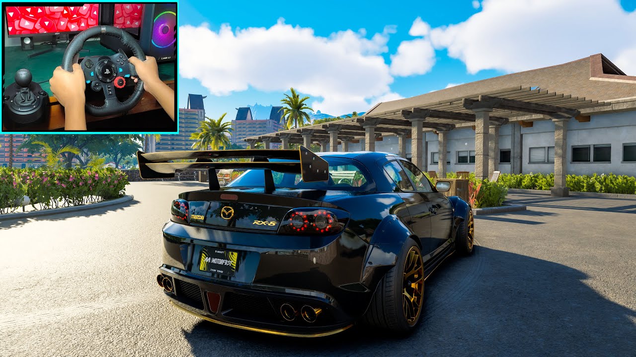 750HP Mazda RX 8 Gold Edition - The Crew Motorfest - Logitech G29 gameplay