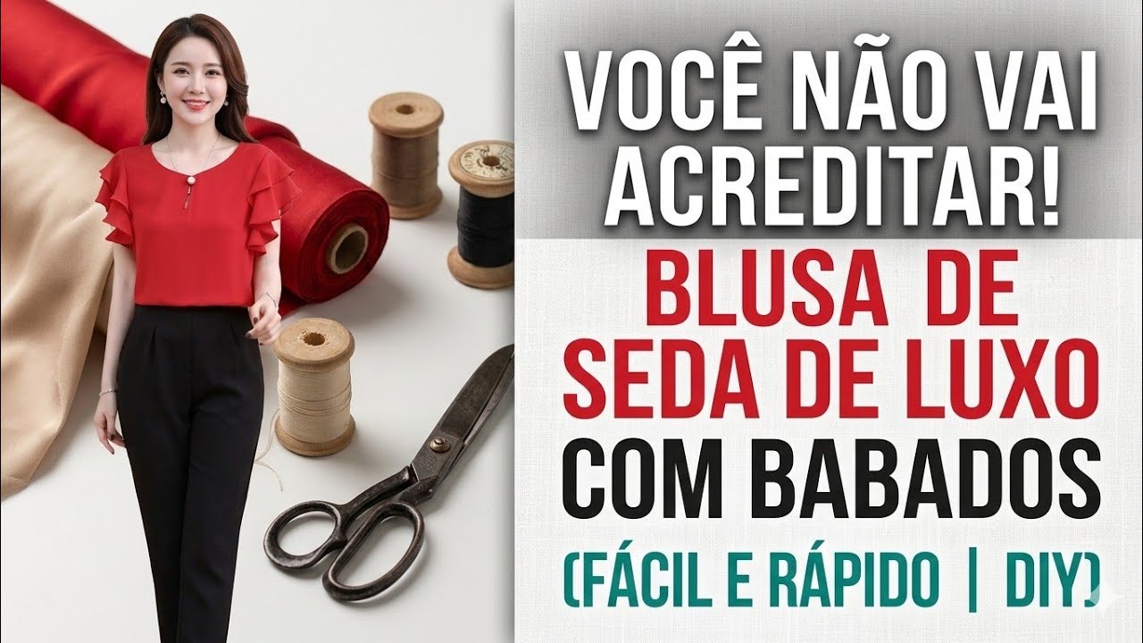 ✅️ DIY Como fazer Blusa Casual de Seda_Costura fácil passo a passo para iniciantes Gisleide Novelo