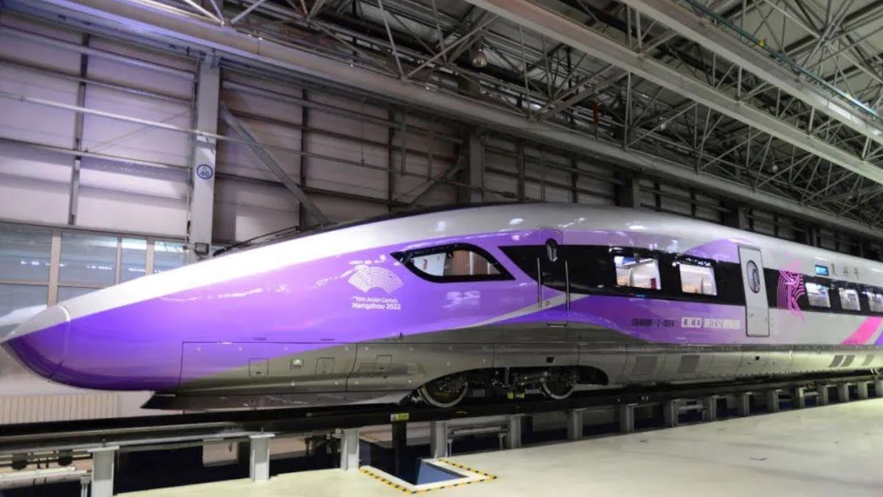 Special Hangzhou Asian Games bullet train rolls off production line