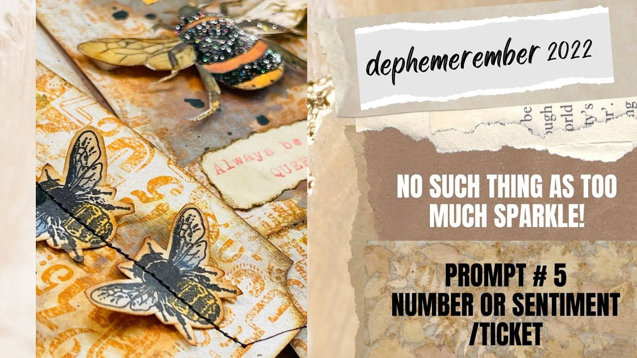 No Such Thing As Too Much Sparkle!/DEC 5/PROMPTS: NUMBER OR SENTIMENT/TICKET/#dephemerember