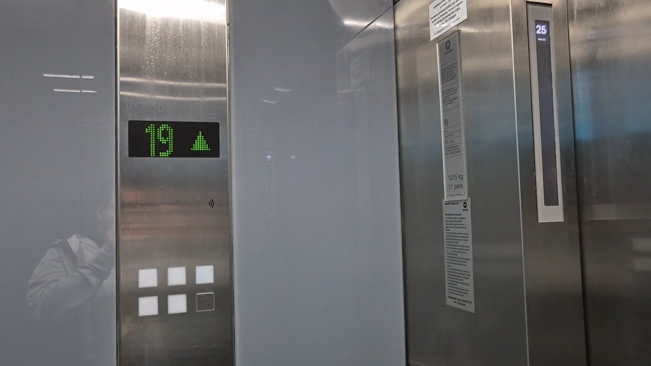 Awesome, fast and smooth Schindler Port elevators @ Ana Tower, Bd. Poligrafiei, Bucharest, RO