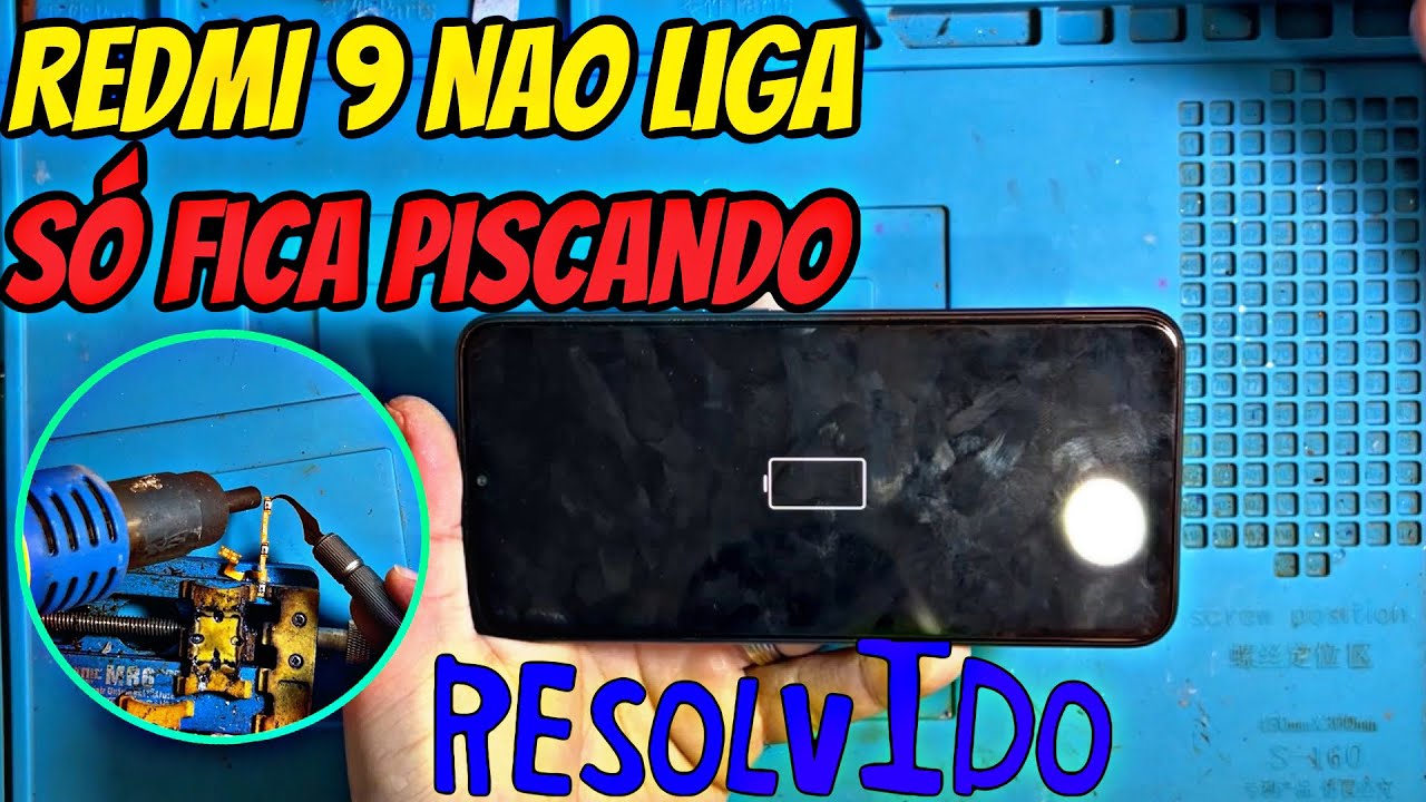 Xiaomi Redmi 9 so fica reiniciando no símbolo do Android | Como resolver passo a passo