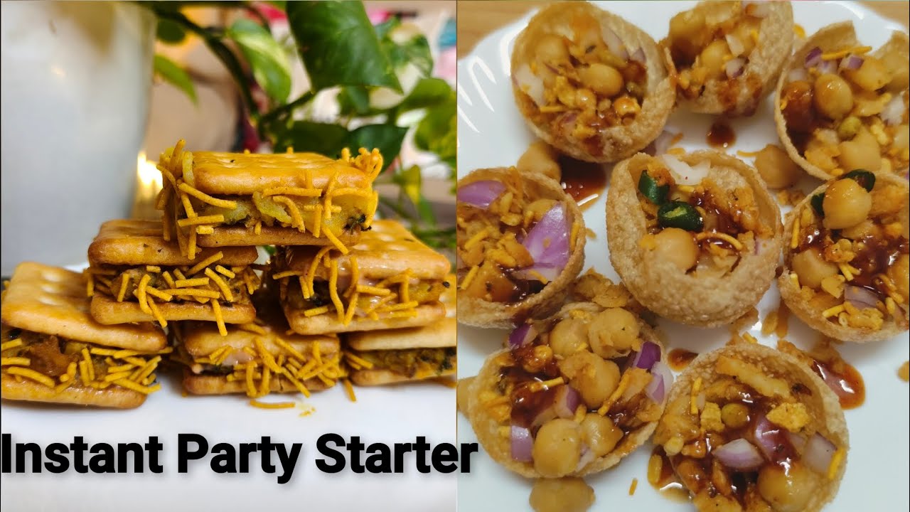 Quick & Crispy Party Snacks|Biscuits Sandwich & GolGappe Basket| No fail Must try recipes 