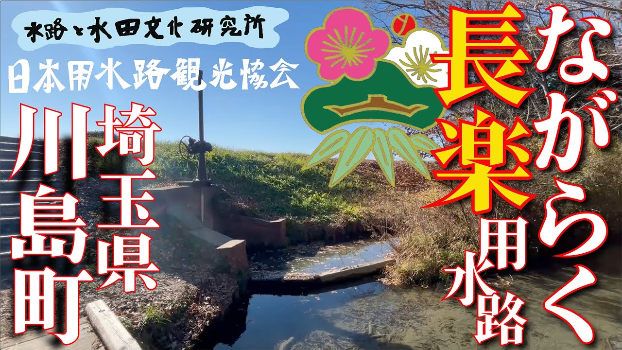 【超オススメ！】埼玉県川島町の長楽(ながらく)用水路　#埼玉県川島町　#水路と水田文化　#日本用水路観光協会