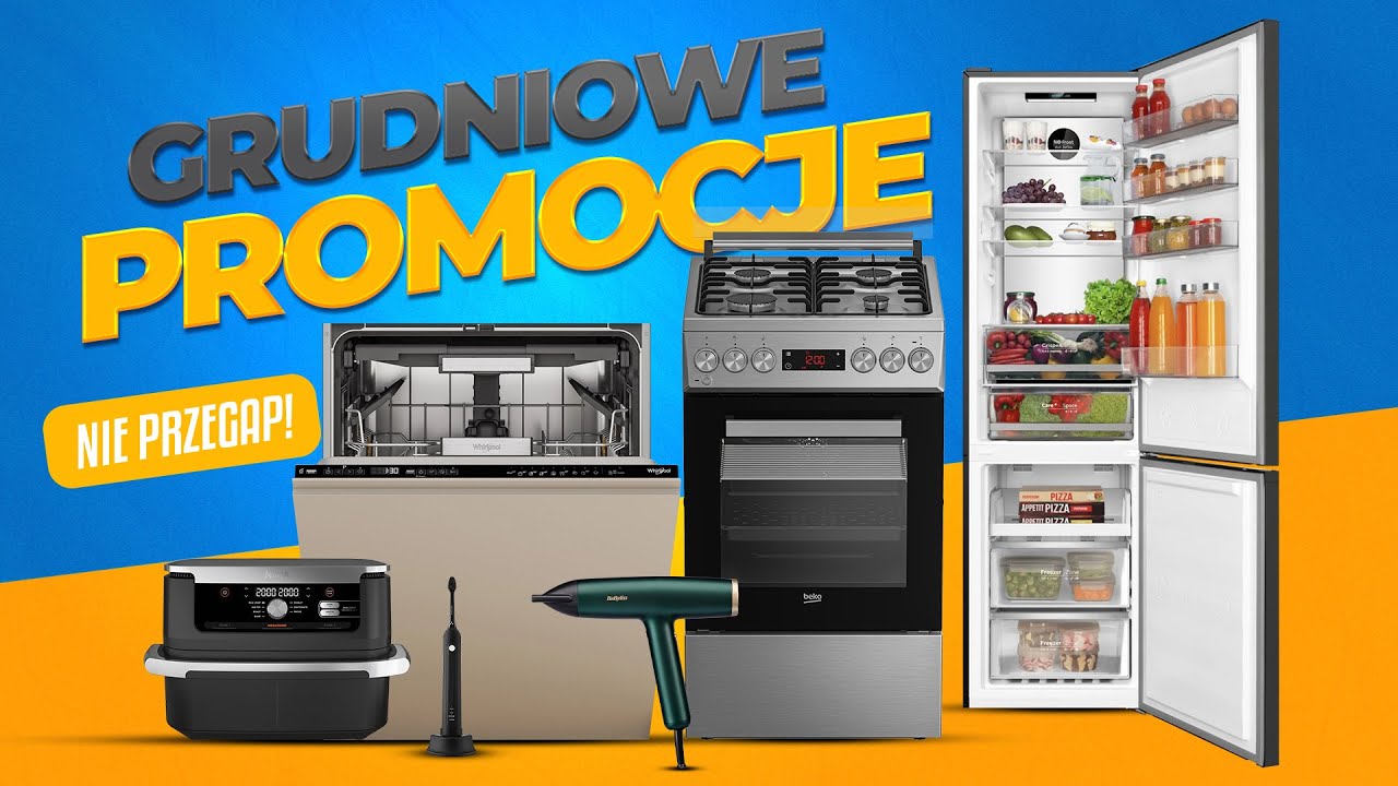 Najlepsze okazje przed świętami! Lod&oacute;wki, kuchenki i air fryery taniej