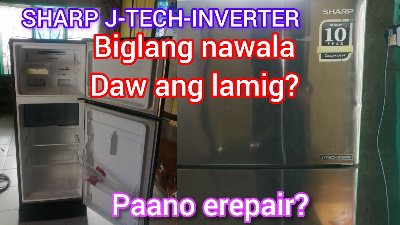 SHARP J-TECH-INVERTER REF. AYAW LUMAMIG? PAANO EREPAIR?/ Dolfe DjTech