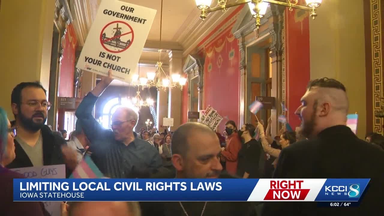 Iowa lawmakers advance bill blocking local civil rights protections for transgender Iowans