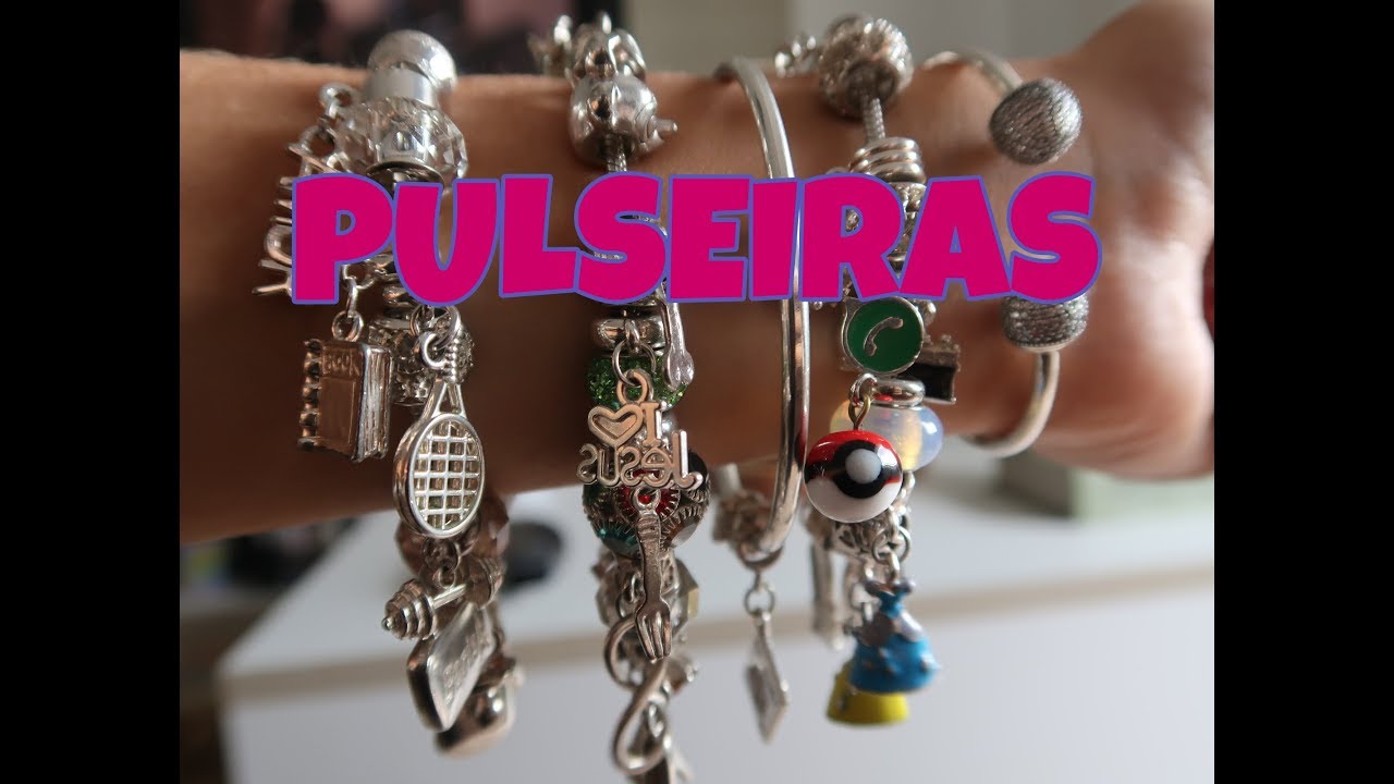 PULSEIRAS DE PRATA COM PINGENTES - 25 DE MARÇO!