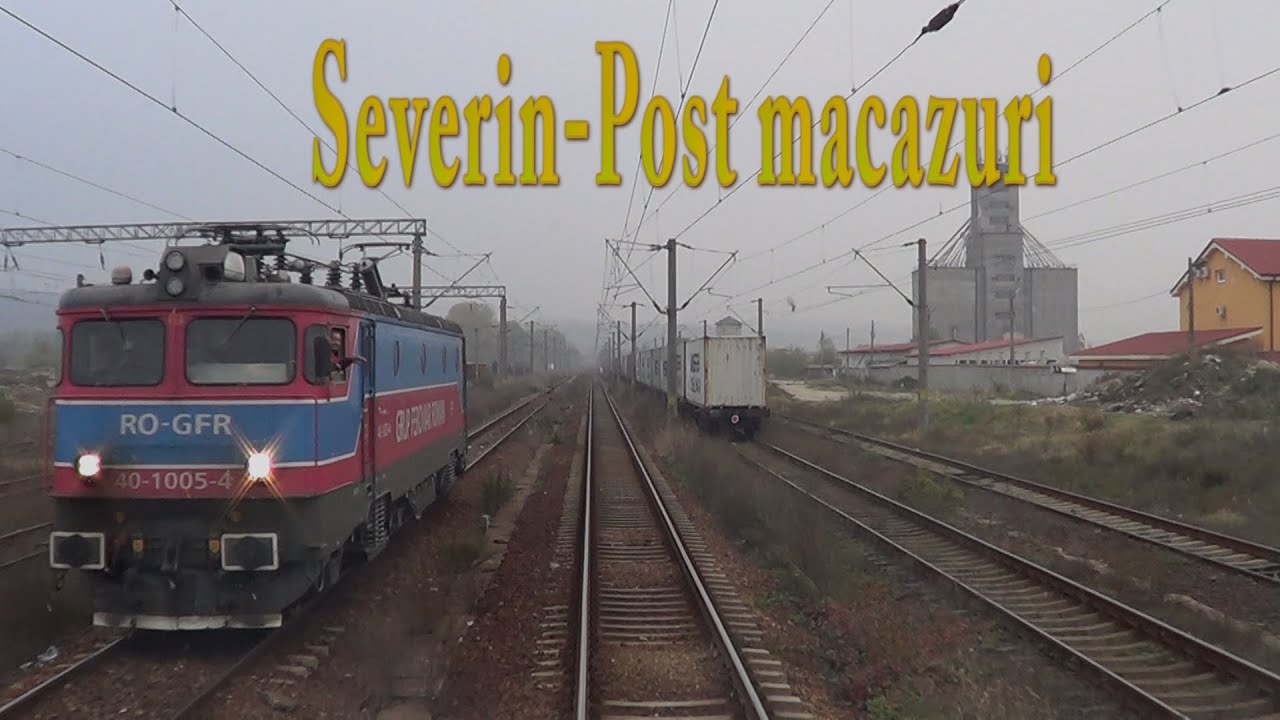 Turnu Severin-Post macazuri-Train Cab View-En Cabine-Dalla Cabina-Führerstandsmitfahrt-MÁV Traxx ksi