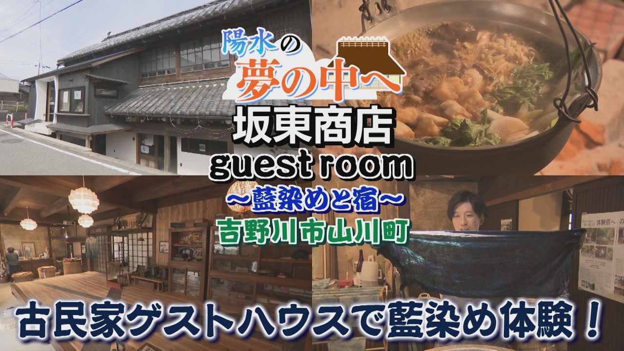 【ゴジカル！】陽水の夢の中へ・坂東商店guest room ～藍染めと宿～（吉野川市山川町）