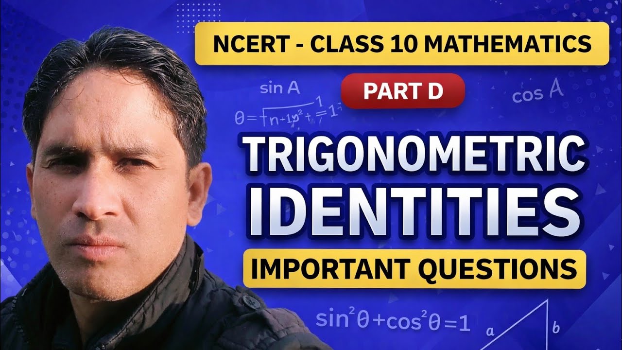 NCERT class 10th Maths Trigonometric identities important questions solutions.