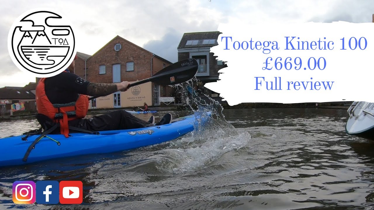 Review of the Tootega Kinetic 100 Hydrolite 18kg, sit on top, solid kayak from AS Watersports