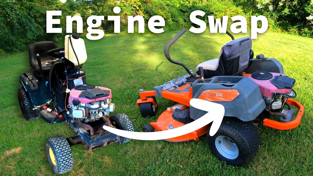 Can I FINALLY fix this Husqvarna Z246 Zero Turn? Briggs Engine Swap!