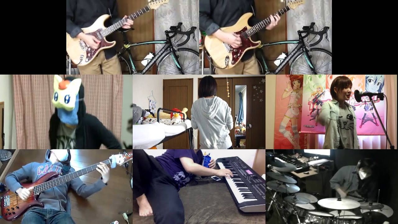 [HD]Haiyore! Nyaruko san W OP [Koi wa Chaos no Shimobe nari] Band cover