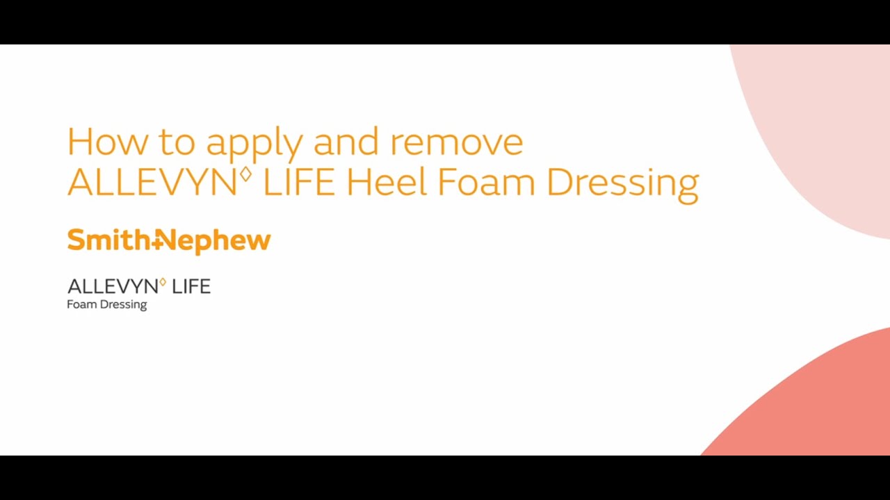 Application of the ALLEVYN LIFE Heel Dressing