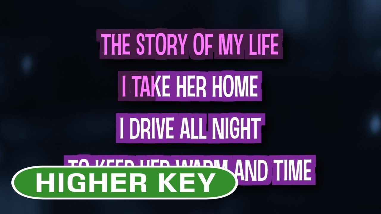 The Story of My Life (Karaoke Higher Key) - One Direction