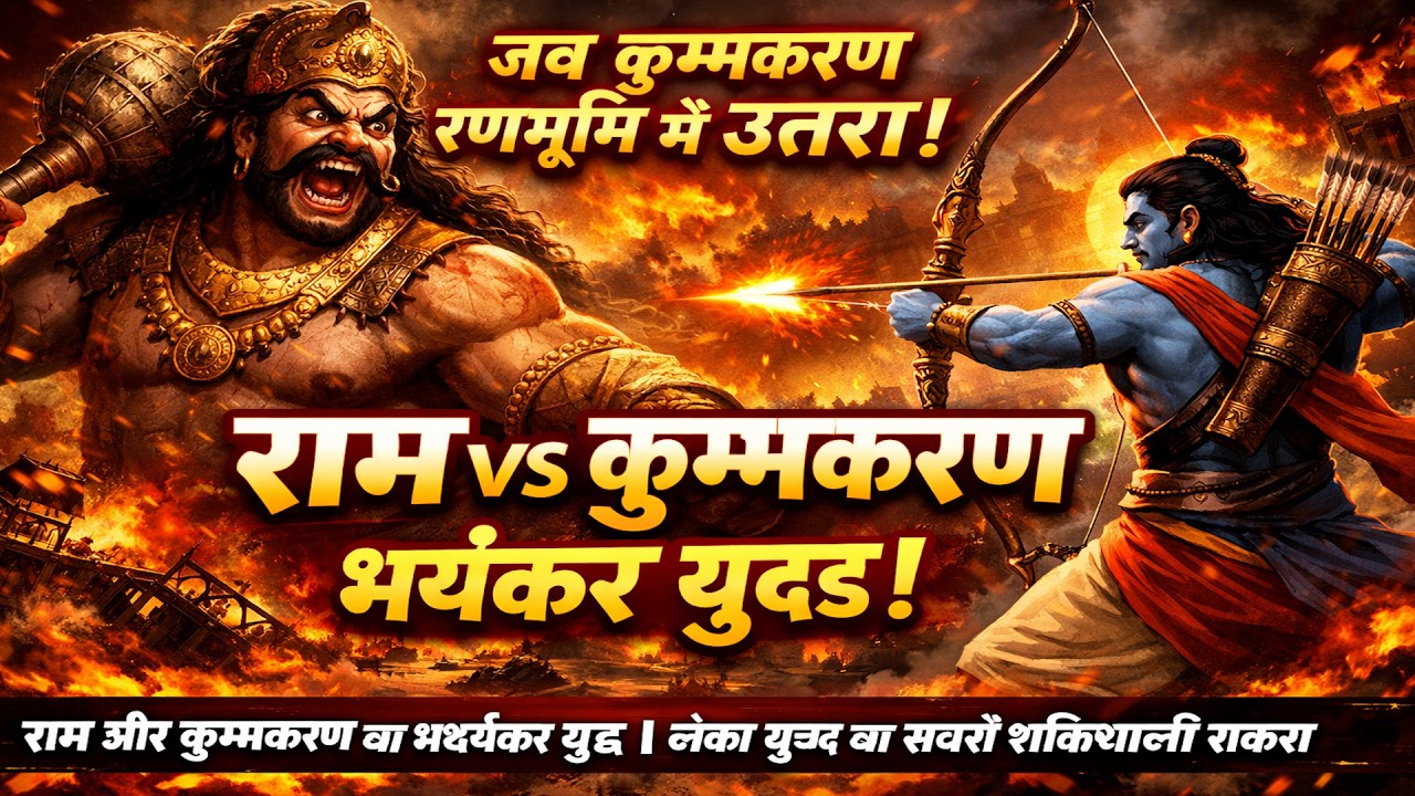 राम और कुम्भकरण का भयंकर युद्ध | लंका युद्ध का सबसे शक्तिशाली राक्षस @ramkesangakgupta