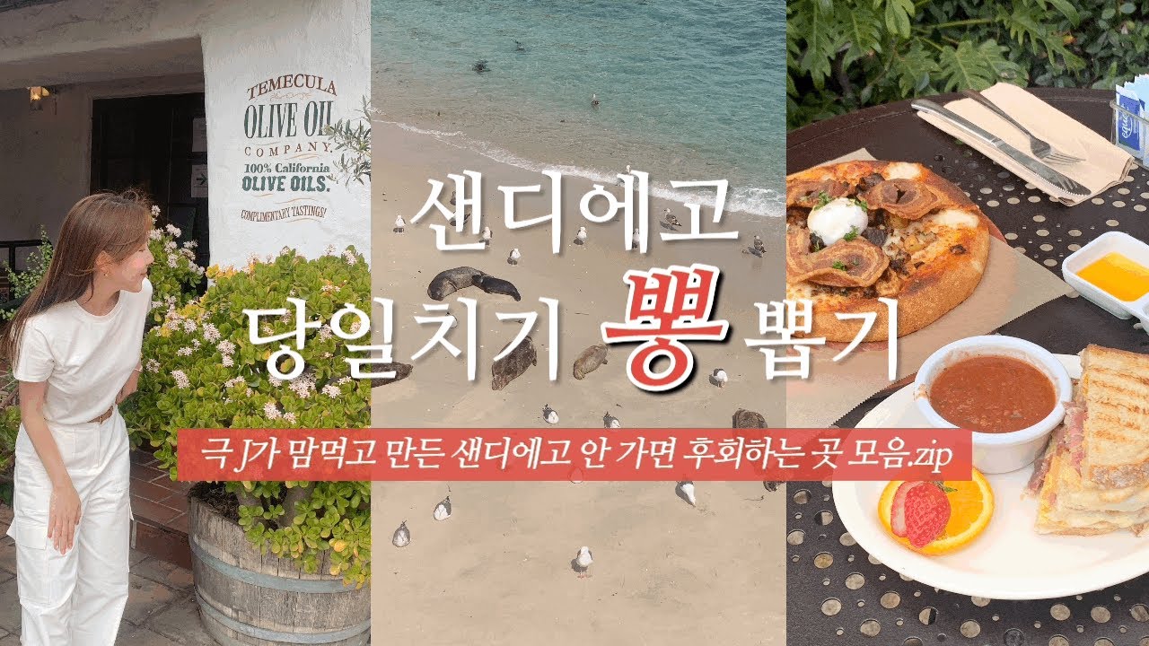 샌디에고 여행 역대급 하루만에 뽕뽑는 코스 💛 | 볼거리 맛집 카페 총집합 | 라구나비치, 라호야코브, 올드타운, 로스리오스, 얼쓰카페, 필즈바베큐, 발보아파크, 미국주유하는법