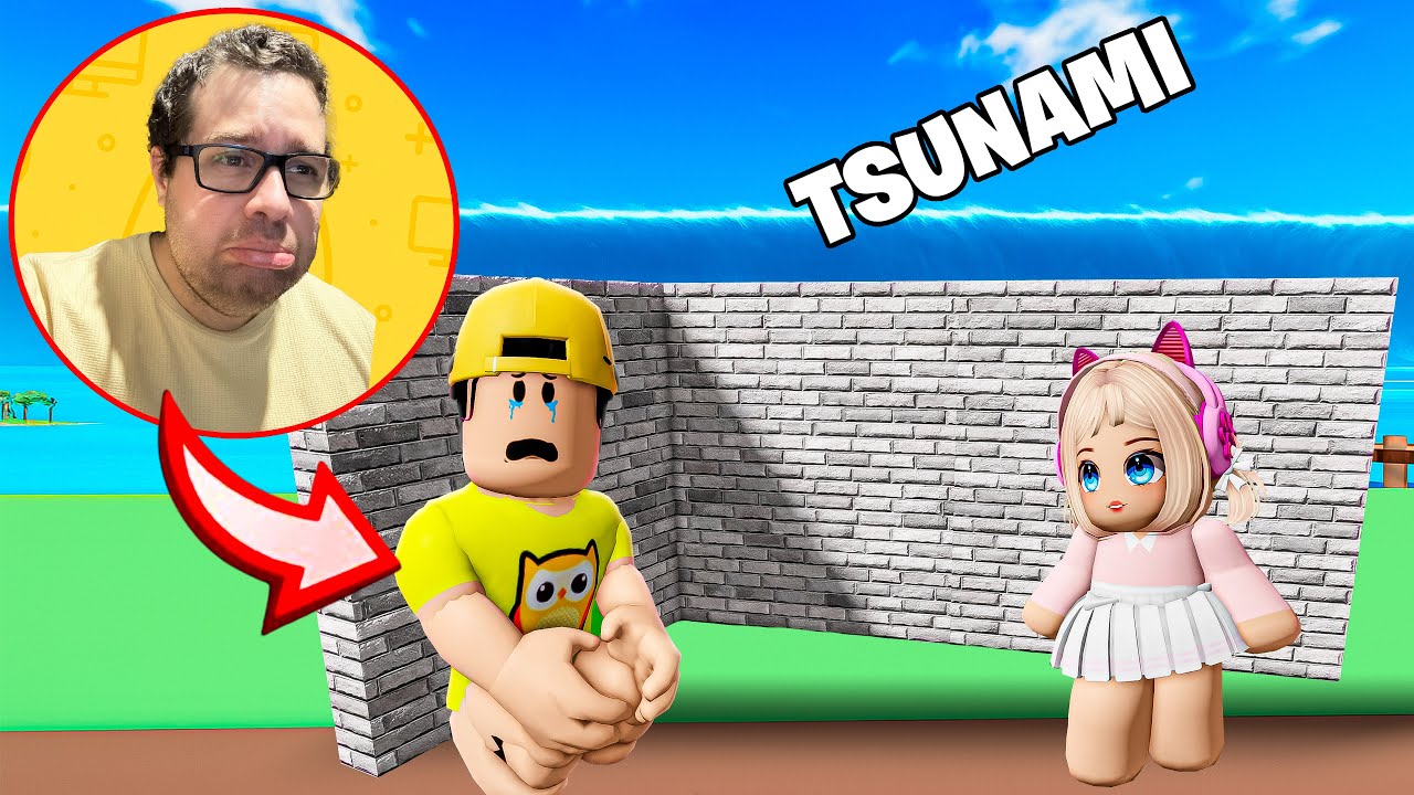 CONSTRUA RÁPIDO para SOBREVIVER ao TSUNAMI do ROBLOX!
