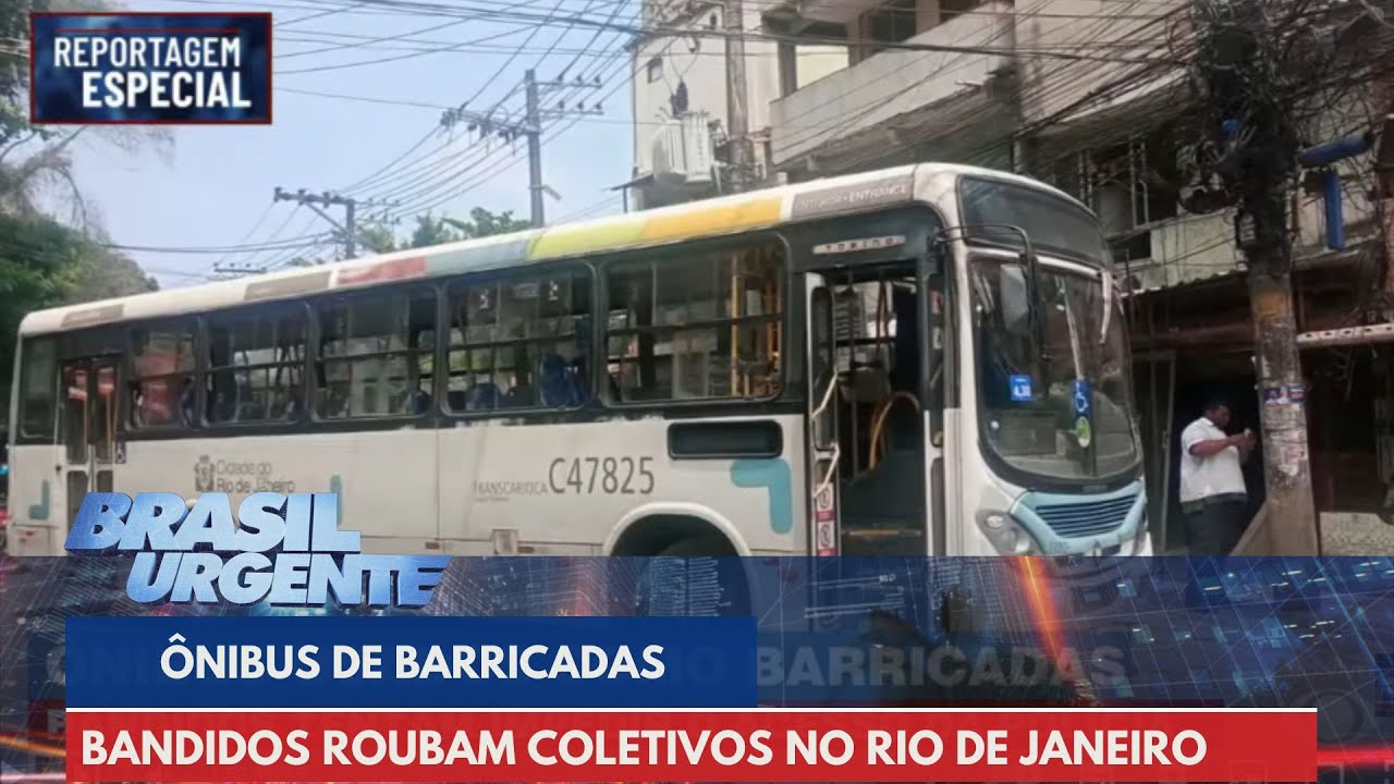 Ônibus são usados como barricadas no Rio de Janeiro | Brasil Urgente