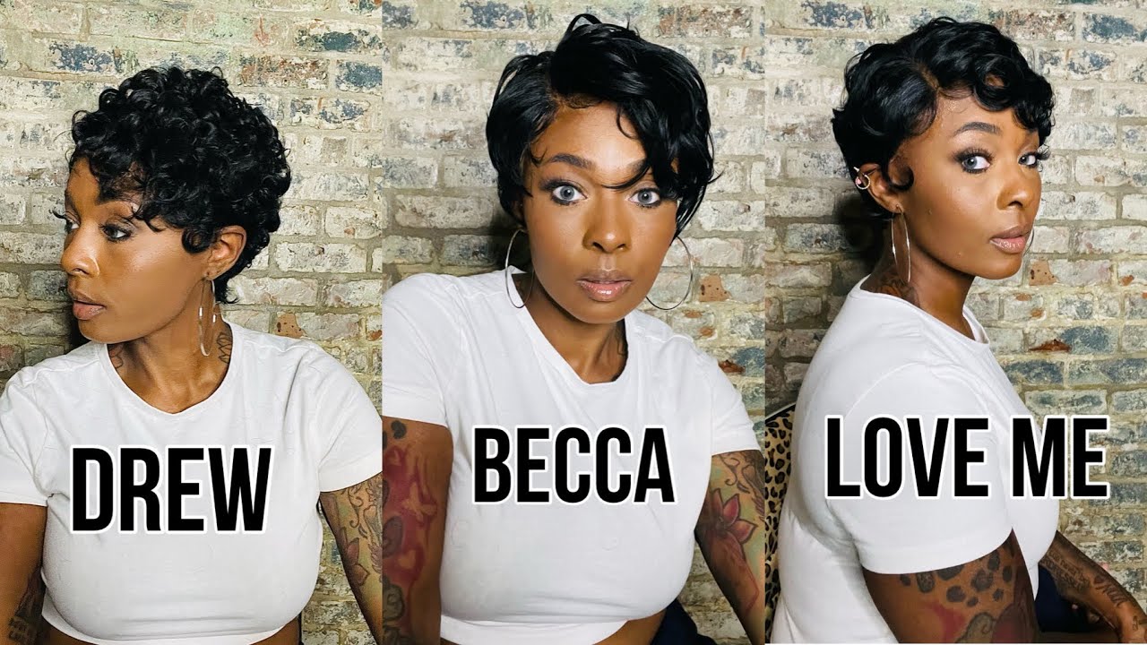 ALL $25! A NEW NUNA?  PIXIE LOOKBOOK! It's a Wig 5G HD Transparent Lace Wigs Drew, Becca, Love Me