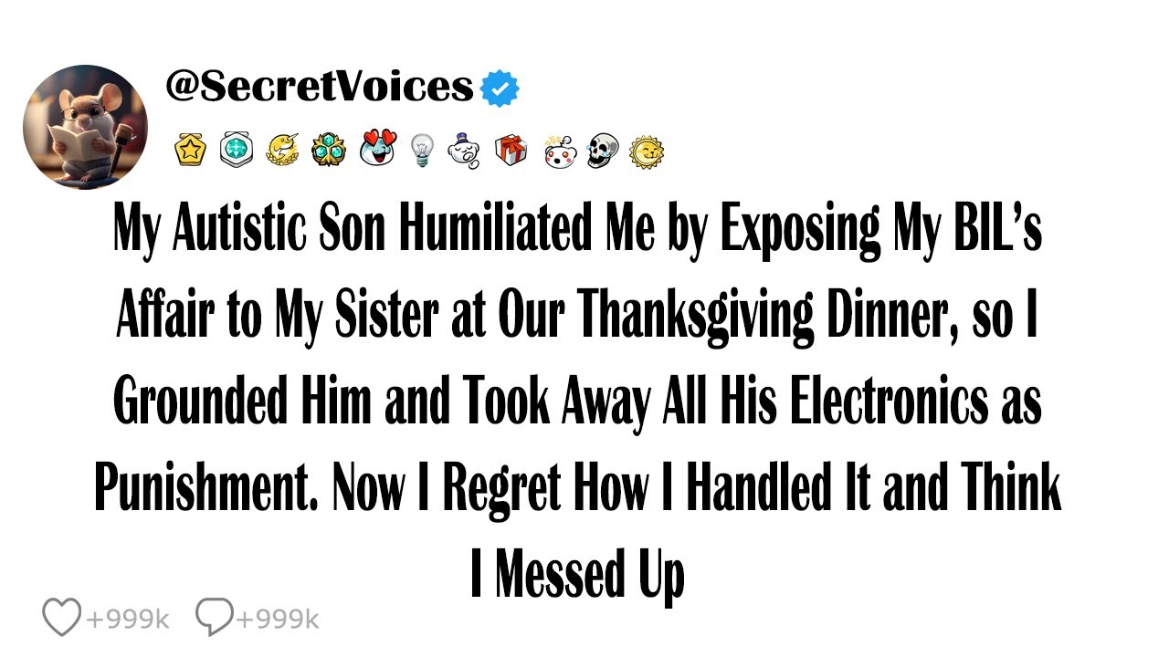 My Autistic Son Humiliated Me by Exposing My BIL’s Affair to My Sister at Our Thanksgiving Dinner...