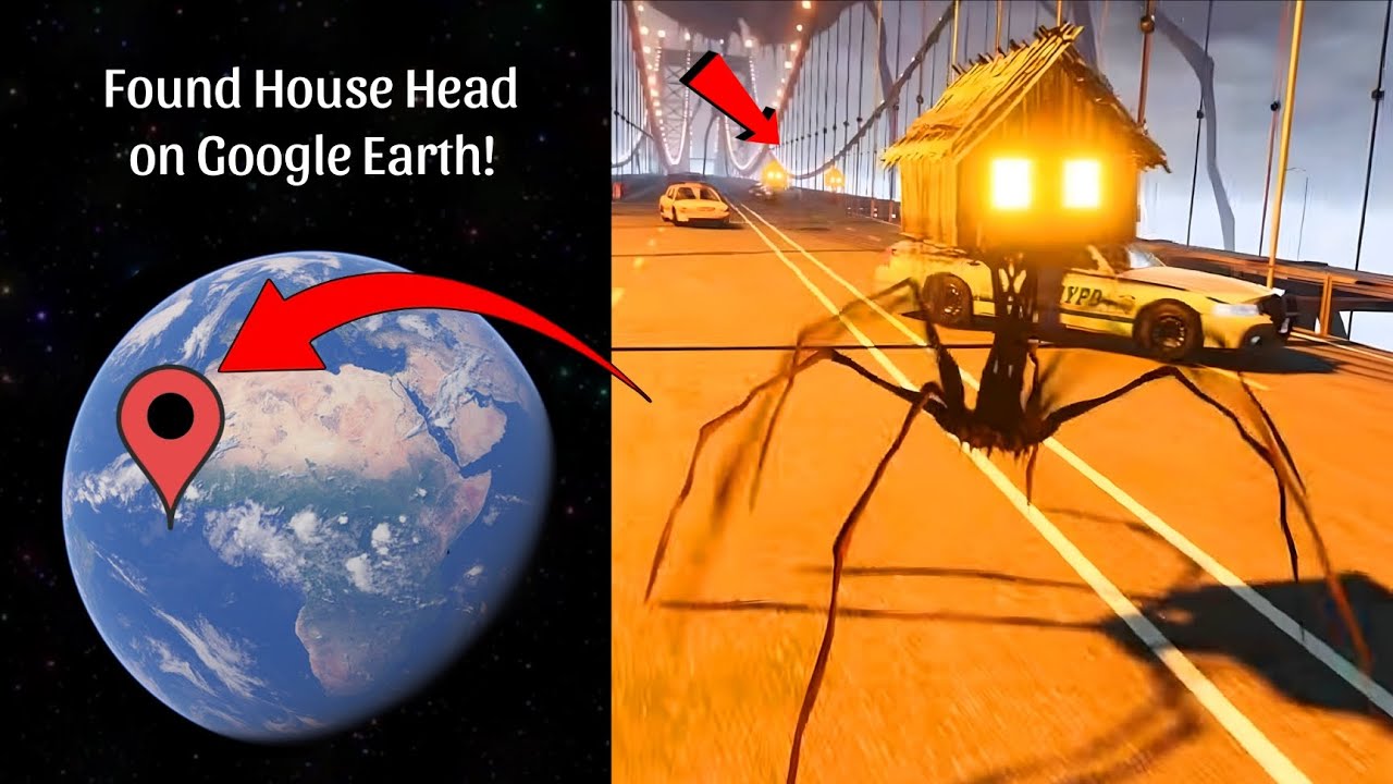 Found House Head on Google Earth! 🤯😰