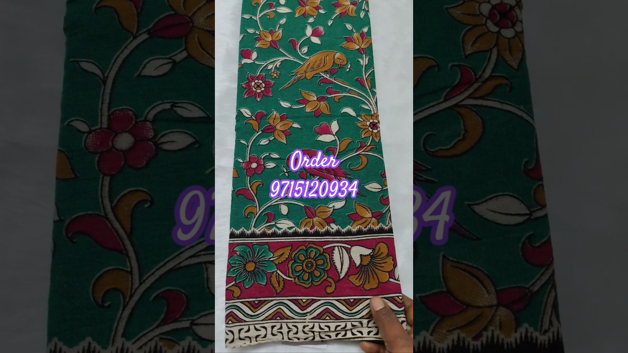 🍁 Kalamkari Cotton Sarees 💞 most wanted collection #loveyourself #selfcare #womansday #offer #new