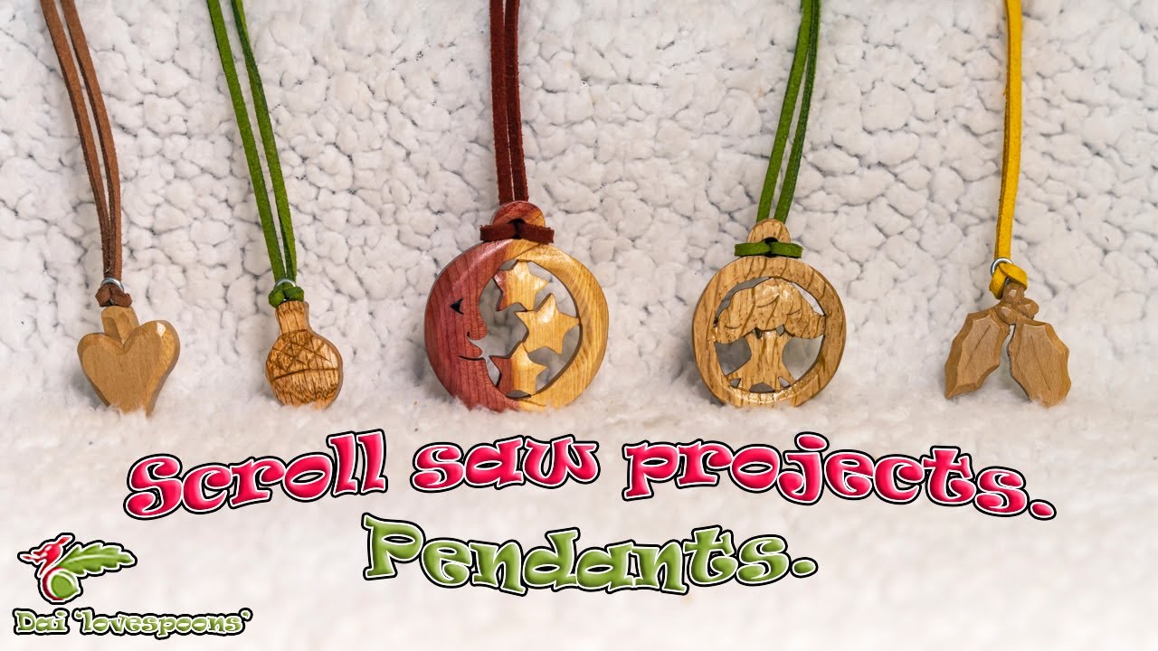 Scroll saw projects. Pendants & Necklaces