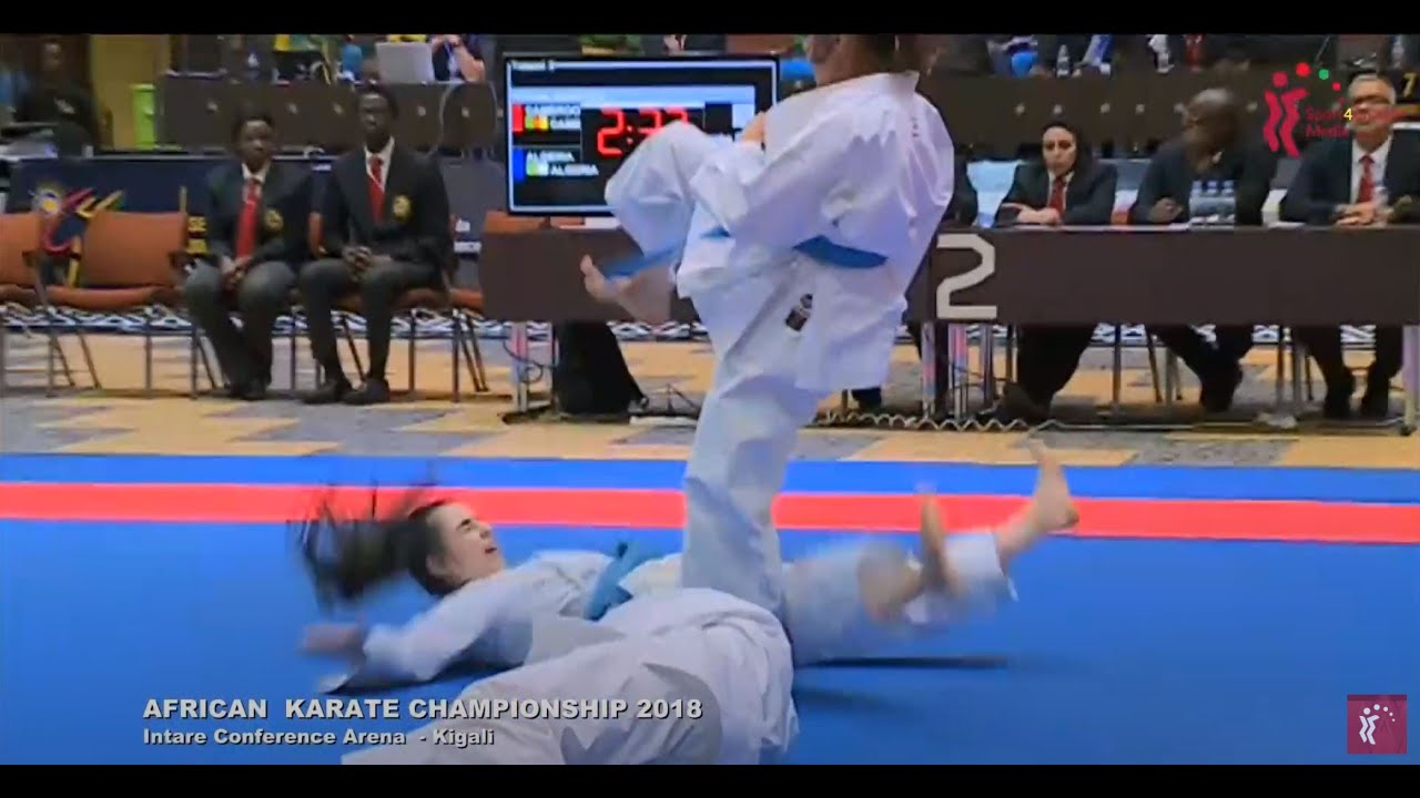 Female Team Kata Final-KANKU SHO (CAMEROUN) vs KANKU SHO (ALGERIA)-African Karate Championships 2018