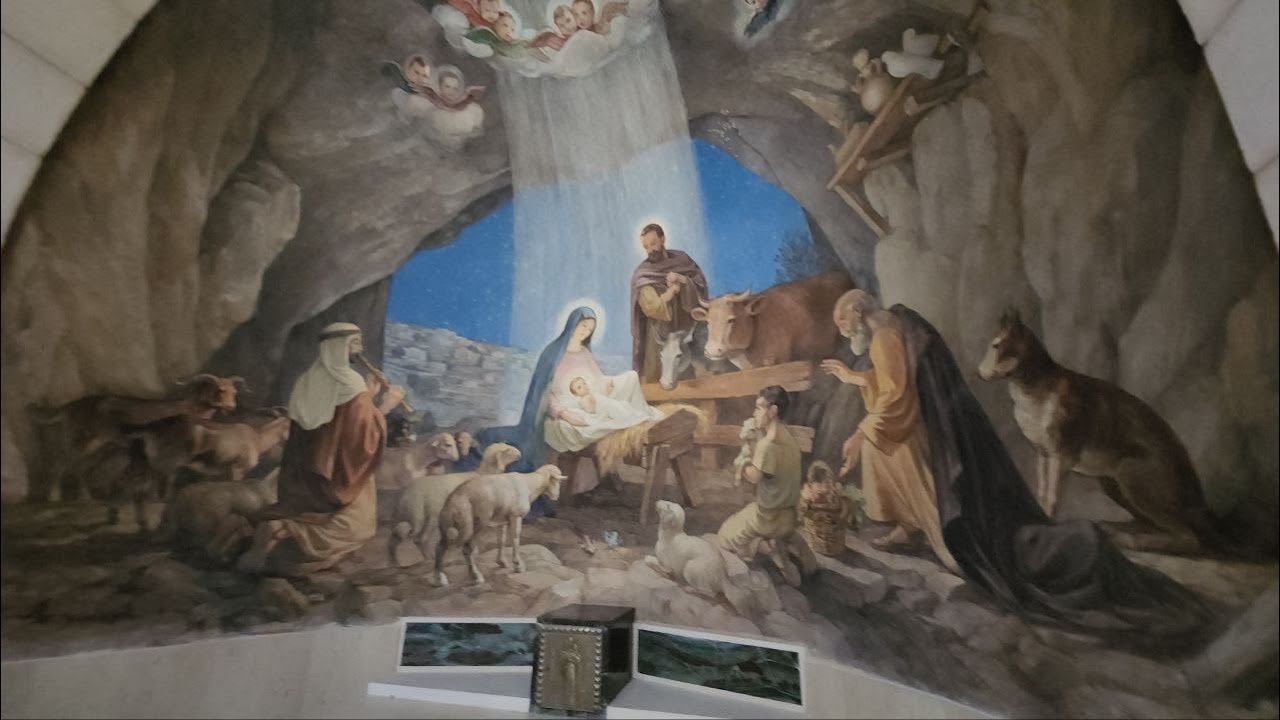 Here the angel was revealed to the shepherds when Jesus was born-the Shepherds' Field, Bethlehem
