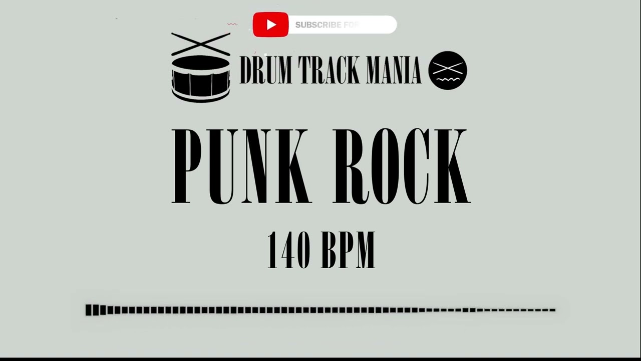 Punk Rock Drums 140 BPM Drum Backing Track