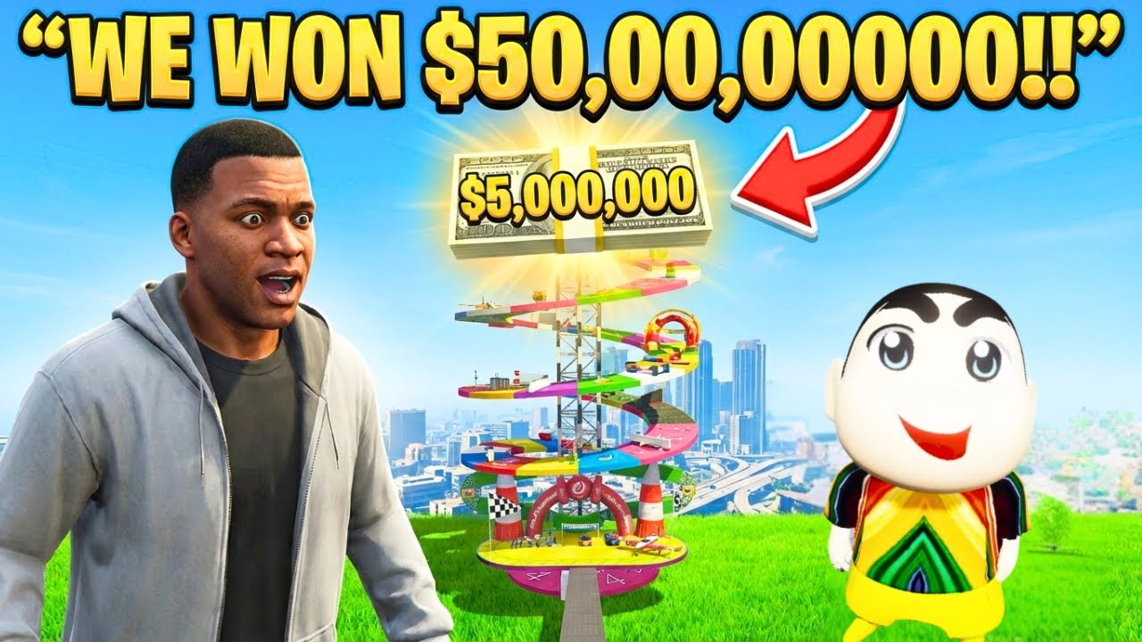 Shinchan Risked Franklin’s Life for $500 Million in This Deadly GTA 5 Challenge!