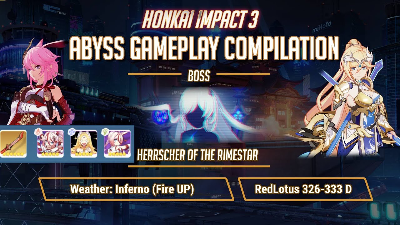 Honkai EX Abyss Rimestar | RedLotus 333 D | Compilation