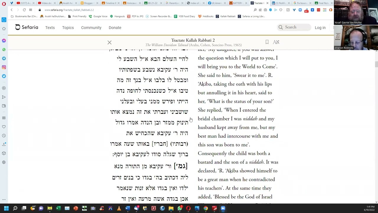 Meseches Kalla Rabbasi, part 8, beginning of second perek