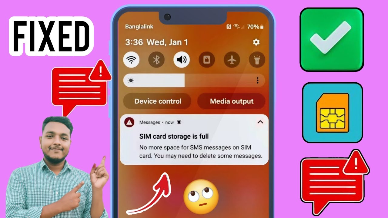 Kako da popravite pohranu SIM kartice je puna Nema više prostora za SMS poruke na SIMkartici Problem