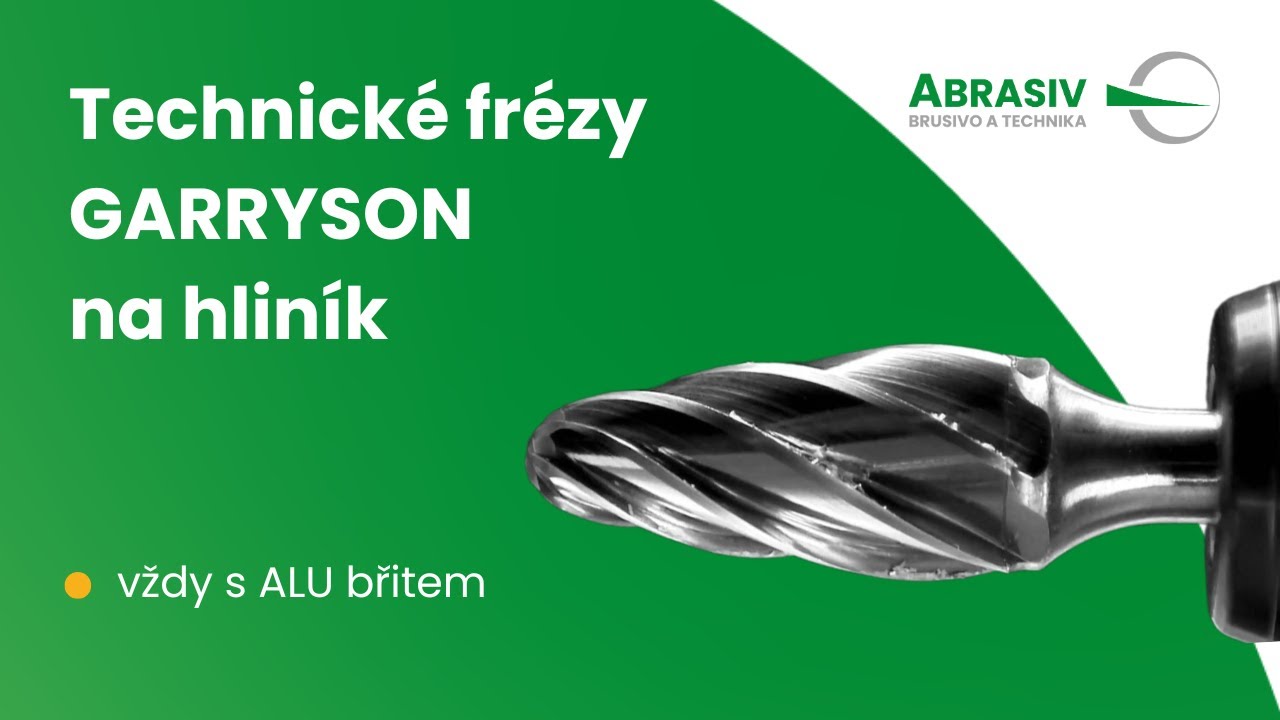 GARRYSON - technické frézy na hliník - vždy jen s ALU břitem!