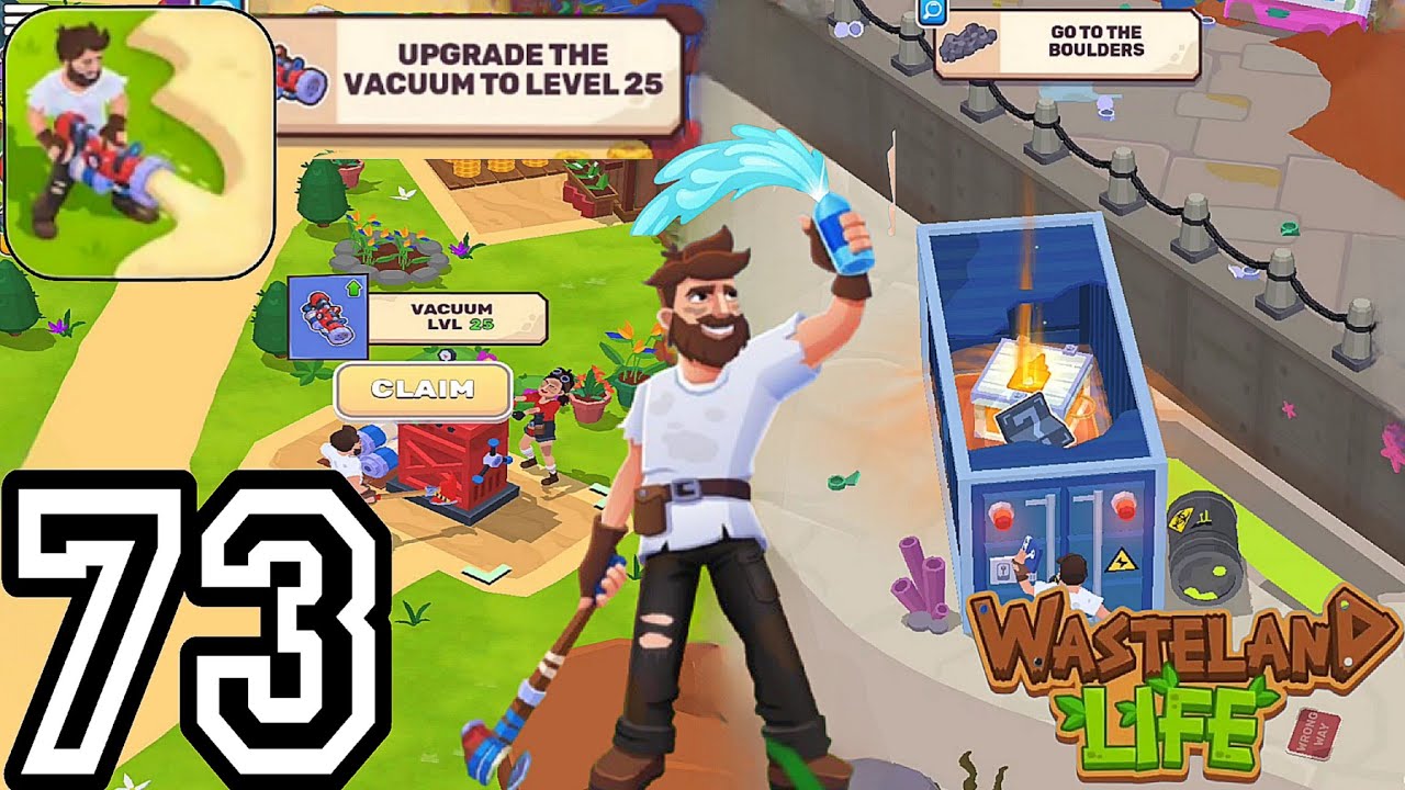 Wasteland Life: Survival Idle Gameplay walkthrough part#73 Android UPGRADE THE VECUUM TO LEVEL 25