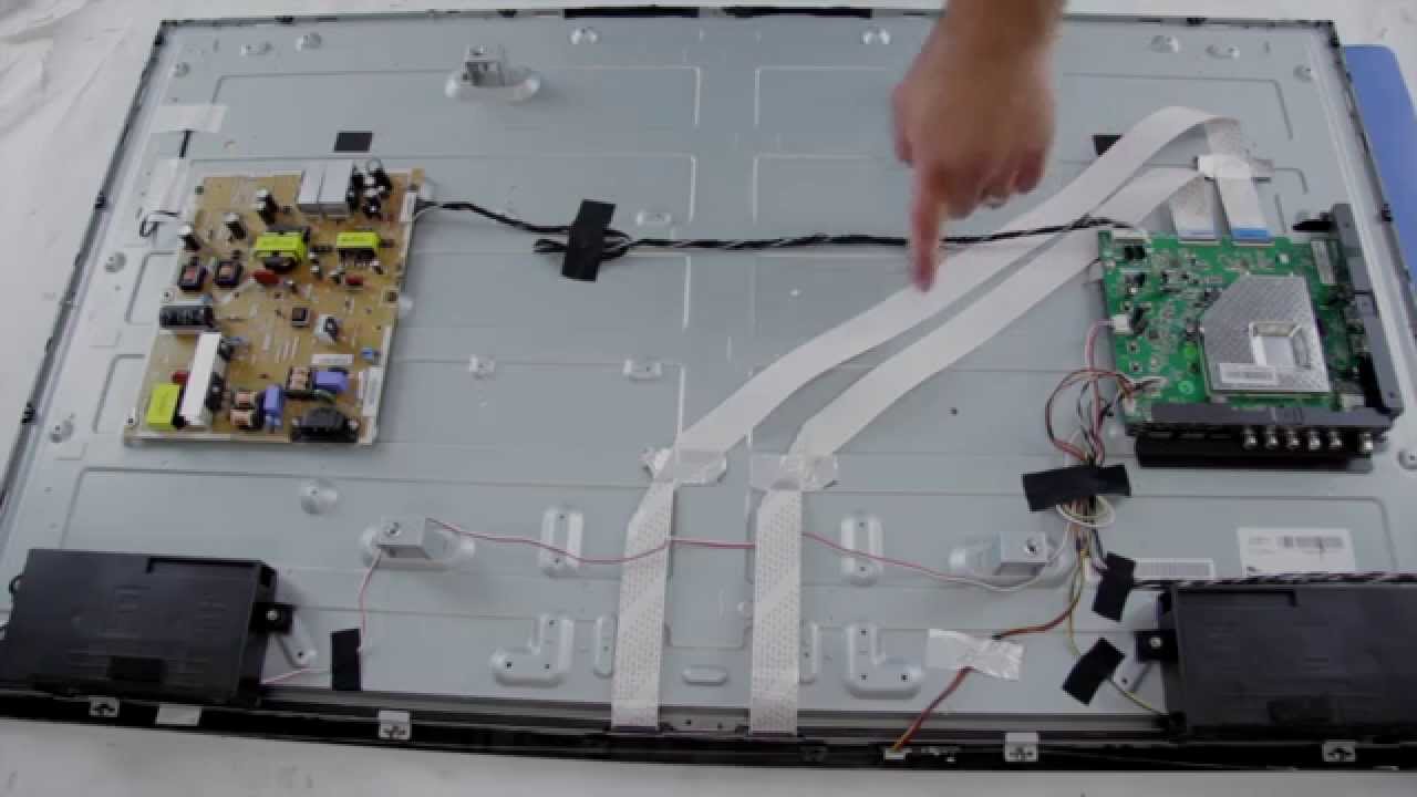 Vizio LED TV Repair - TV Has Backlights but no Image on Screen Troubleshooting Help