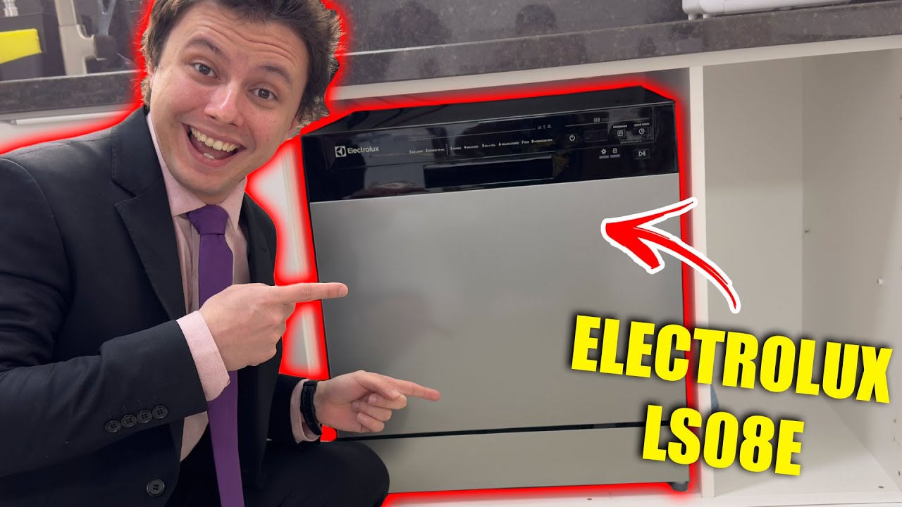 INSTALA&Ccedil;&Atilde;O E PRIMEIRO USO DE UMA LAVA LOU&Ccedil;AS (Electrolux LS08E)