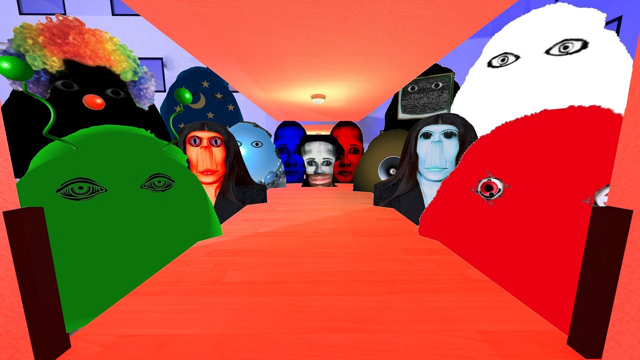 Classic Angry Munci Family, Selene Delgado Family And Rosalia Bizcochito Family Nextbot Gmod