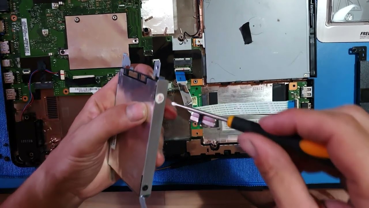 Asus x542UF clean and upgrade hard disk ssd