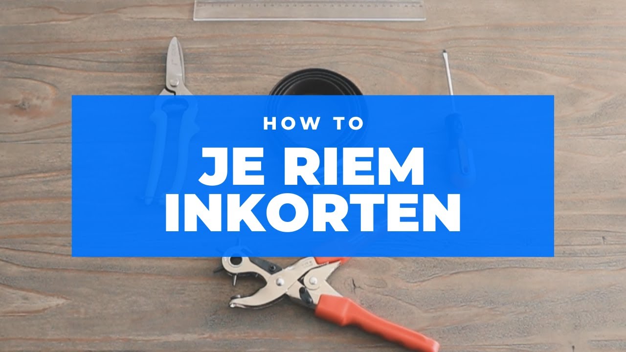 How to: riem inkorten | heren