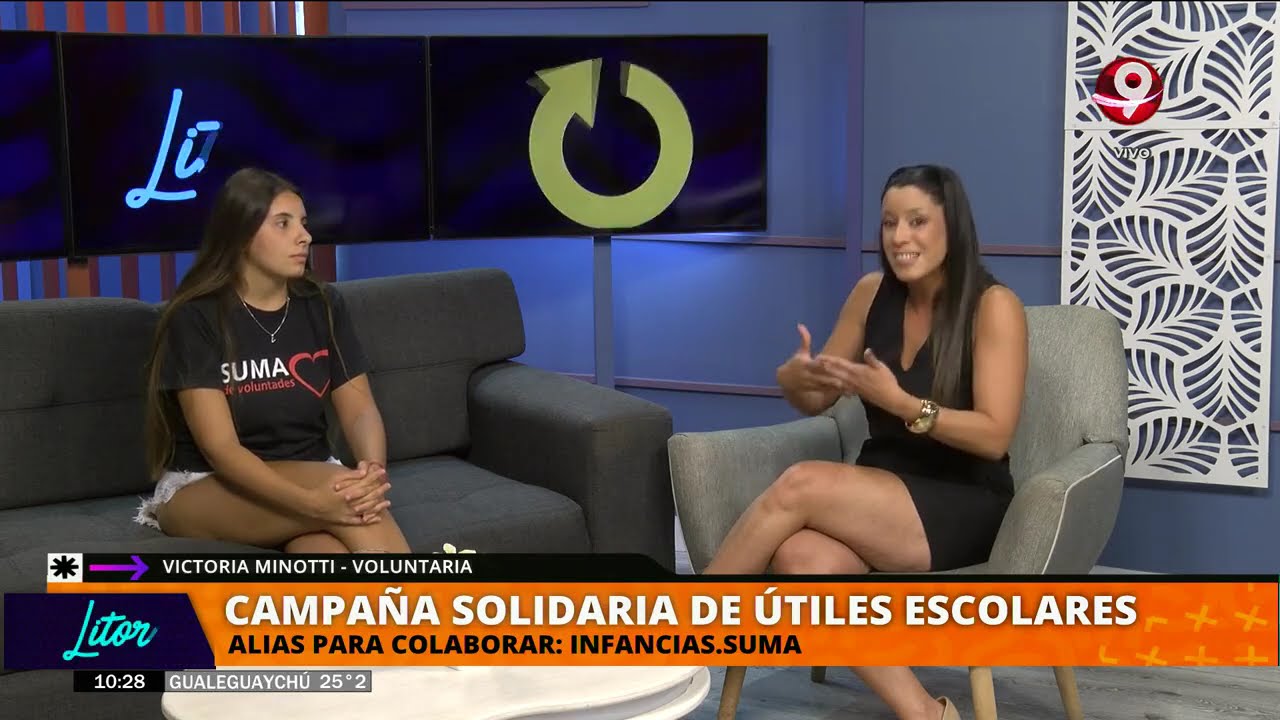 Suma de Voluntades lleva adelante una campaña solidaria de útiles escolares