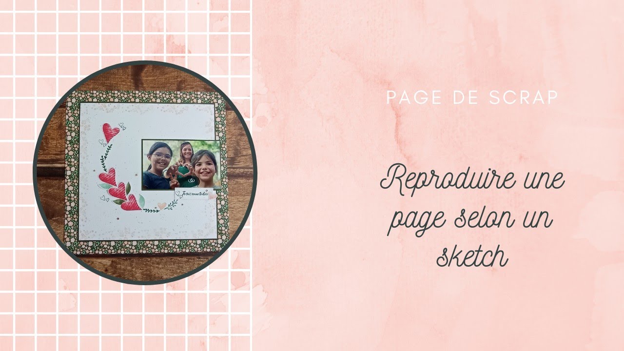Réaliser une page de scrap en modifiant la taille d'une découpe
