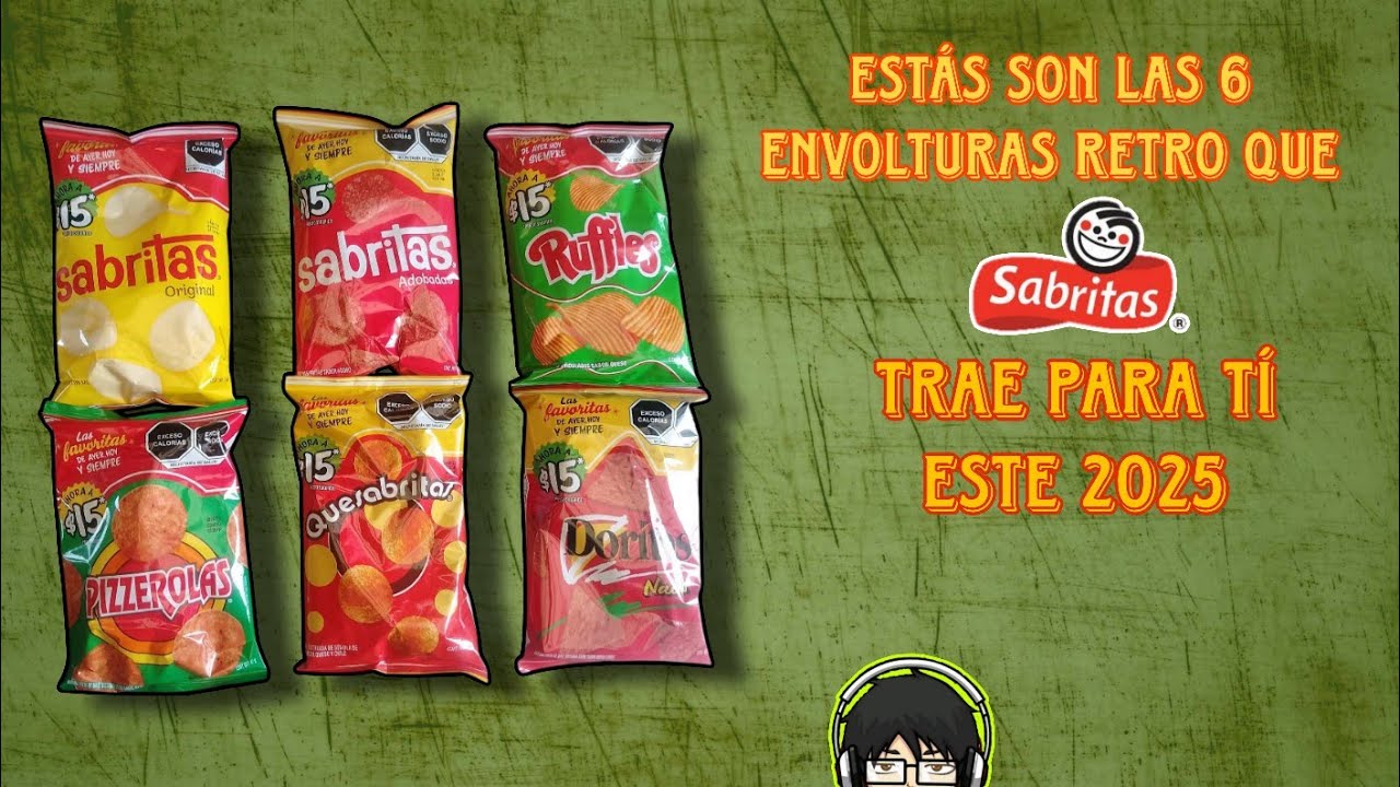 Las envolturas Retro de Sabritas han regresado
